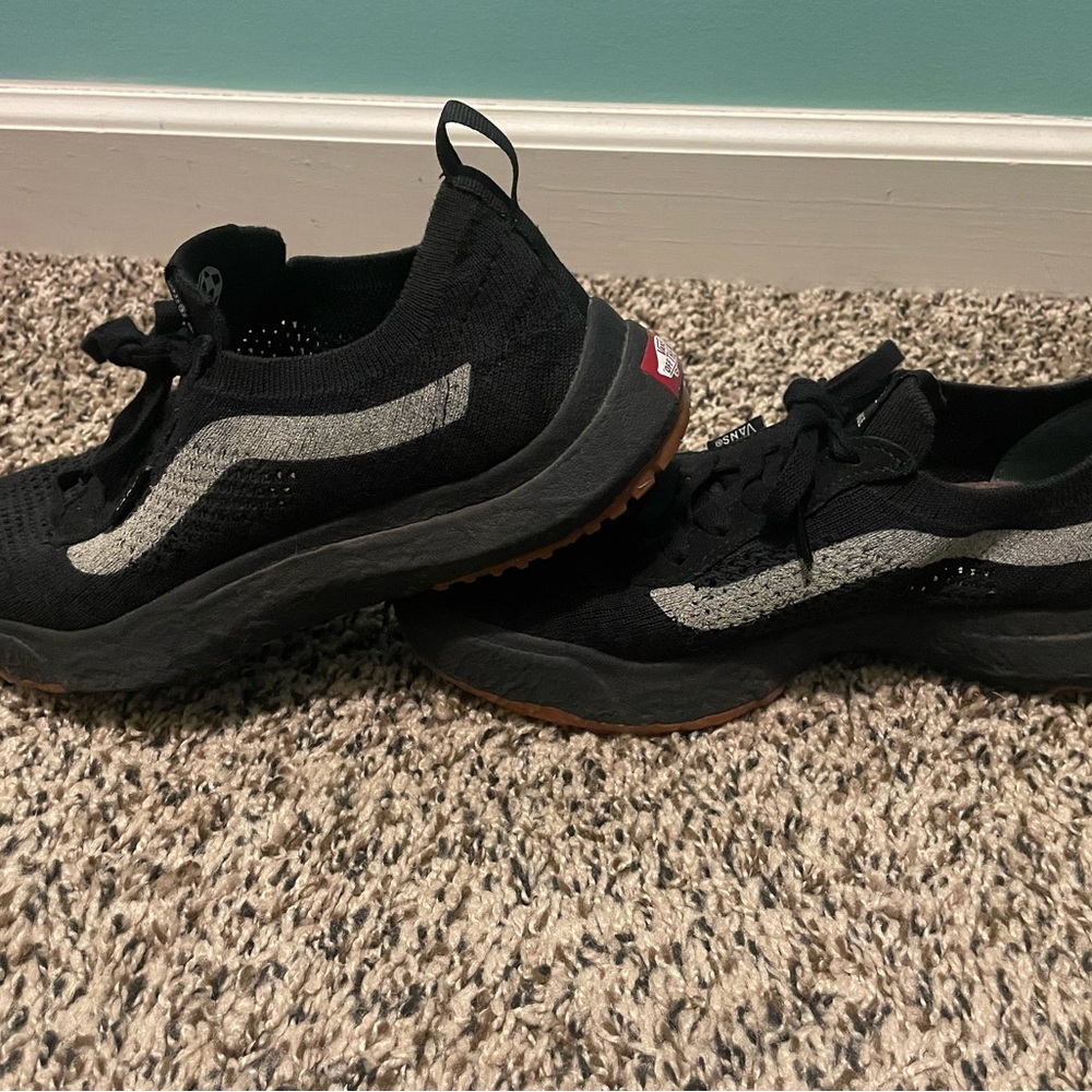 Vans Black and Gray Knit Sneakers